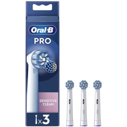 Cabezal de Recambio Braun para cepillo Braun Oral-B Sensitive Clean/ Pack 3 uds_0
