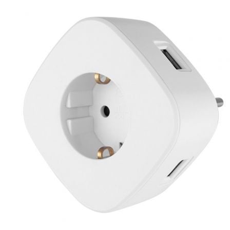 Enchufe Orbegozo EN 1500/ 1 Toma Schuko/ 3 Tomas USB_0