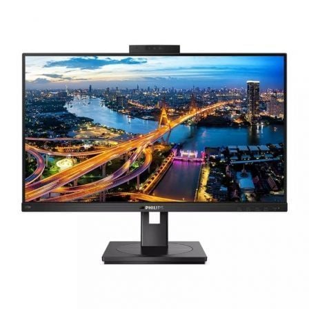 Monitor Philips 275B1H / QHD / Webcam / Multimedia / Regulável em altura / Preto