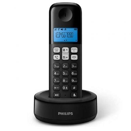 Teléfono Inalámbrico Philips D1611B/34/ Negro_0