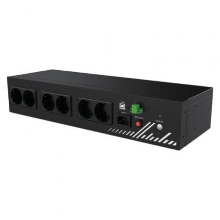 Unidad de Distribución para Alimentación Phasak COMPACT 800 VA/ 9A/ 8x Schuko/ Formato Rack 2U_0
