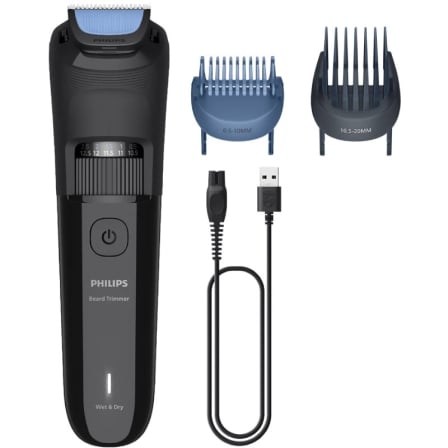 Cortabarbas Philips Beardtrimmer series 3000 BT3620/15/ con Batería/ 5 Accesorios_0