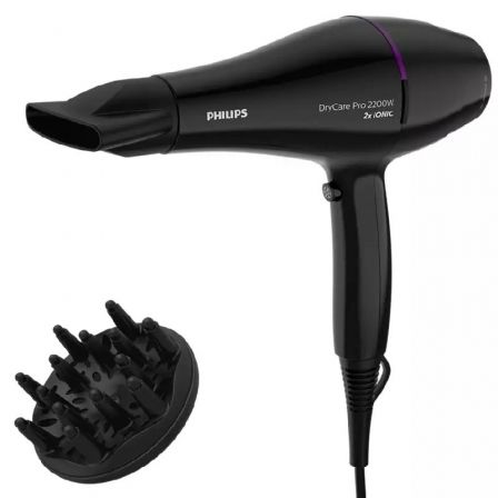 Secador Philips Drycare Pro BHD274/ 2200W/ Negro y Violeta_0
