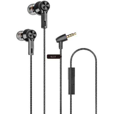 Auriculares Intrauditivos Qubo EB-100/ con Micrófono/ Jack 3.5/ Negros_0