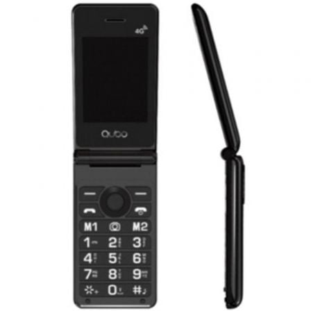 Teléfono Móvil Qubo X-28 4G para Personas Mayores/ Negro_0