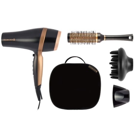 Secador Remington Salon Smooth Hair Dryer Gift Set/ 2100W/ Iónico/ Negro_0