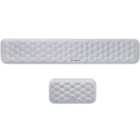 Pack de 2 Reposamuñecas Subblim Ergo AirPadding/ Plateadas_0