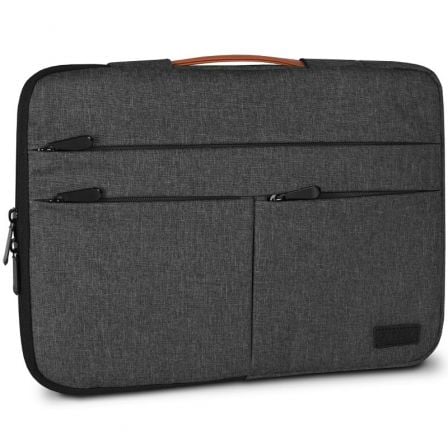 Funda Subblim Air Padding 360 Sleeve para Portátiles hasta 15.6"/ Gris Oscuro_0