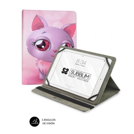 Funda Subblim Trendy Cat para Tablets de 10.1"-11"_0