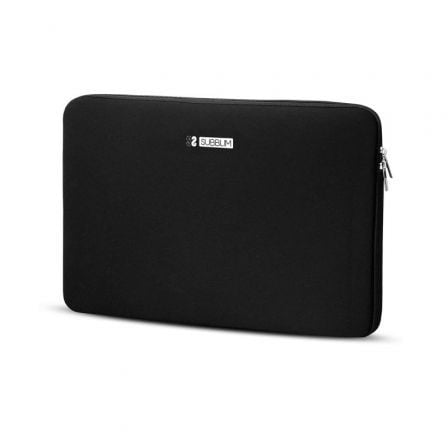 Funda Subblim Business Laptop Sleeve Neoprene V2 para Portátiles hasta 15.6"/ Negra_0