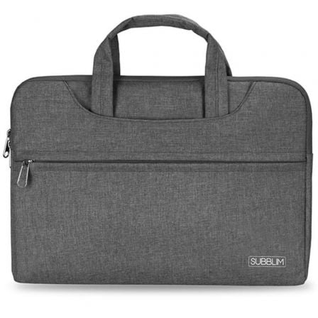 Maletín Subblim Business Laptop Sleeve para Portátiles hasta 15.6"/ Cinta para Trolley/ Gris_0
