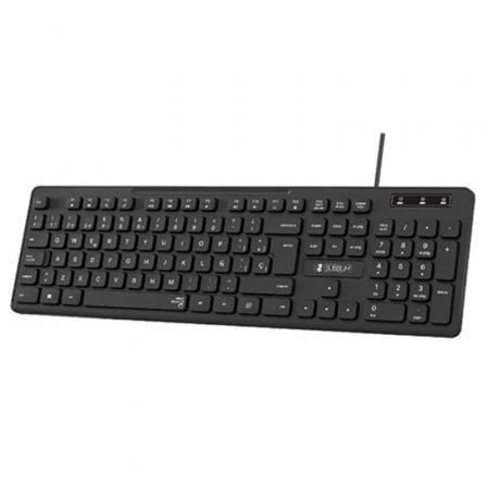Teclado SUBBLIM Business Slim Silencioso / Preto / SUB-TEC_BUS_SLIM