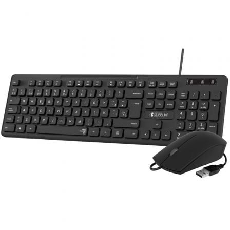 Teclado e Ratão SUBBLIM Combo Business Slim / Preto / CSSK01