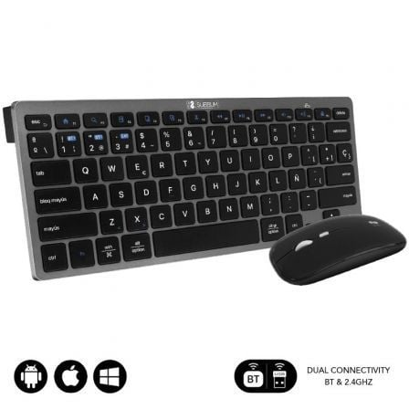 Teclado e Ratão Inalámbrico SUBBLIM OCO020 Combo Multidispositivo Compacto / Gris