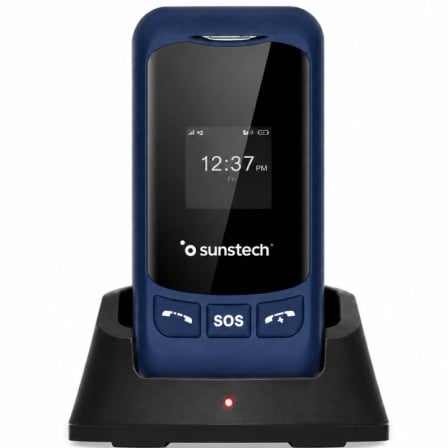 Teléfono Móvil Sunstech CELT26 para Personas Mayores/ Azul_0