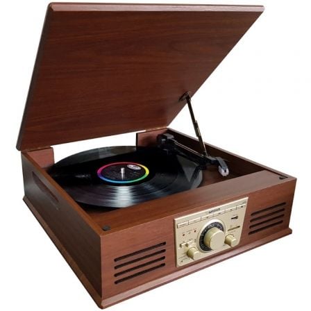 Tocadiscos Sunstech PXR32/ Bluetooth/ Radio FM/ Conversor a MP3_0