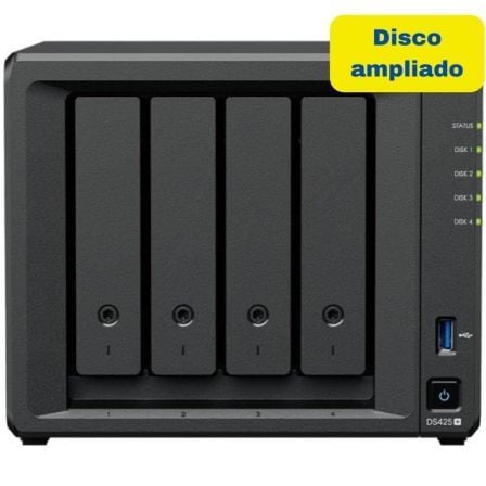 NAS Synology Diskstation DS425+/ 4 Bahías 3.5"- 2.5"/ 2GB DDR4/ 8TB/ Formato Torre_0