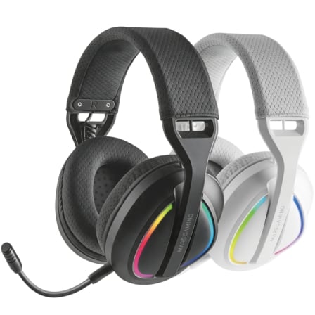 Auriculares Gaming Inalámbricos con Micrófono Mars Gaming MHW-QUASAR/ Jack 3.5/ Bluetooth/ Negros_0