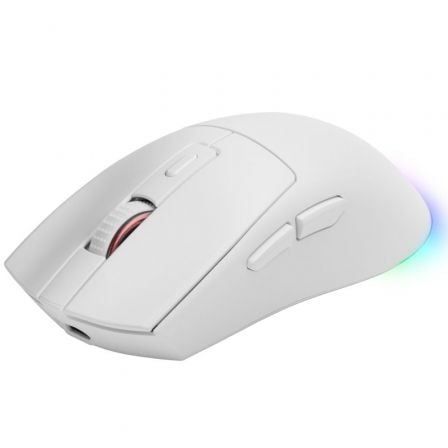 Ratón Gaming Inalámbrico Mars Gaming MM-T3/ Batería recargable/ Hasta 14400 DPI/ Blanco_0