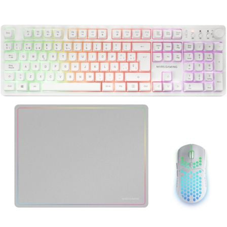 Pack Gaming Mars Gaming MCPWX/ Teclado Inalámbrico + Ratón Inalámbrico + Alfombrilla_0
