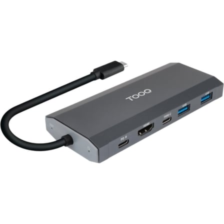 Docking USB Tipo-C TooQ TQE-2241G/ Ranura SSD M.2/ 1xHDMI/ 2xUSB/ 1xUSB Tipo-C/ 1xLector Tarjetas/ 1xUSB Tipo-C PD_0