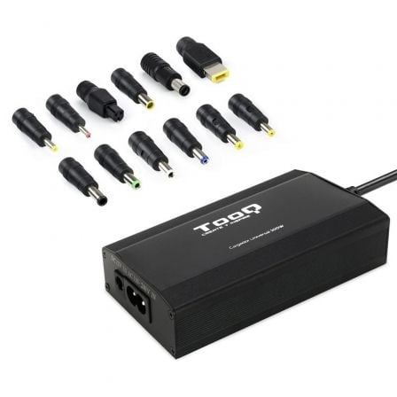 Cargador de Portátil TooQ TQLC-100BS01M/ 100W/ Manual/ 12 Conectores/ Voltaje 12-24V/ 1 USB_1