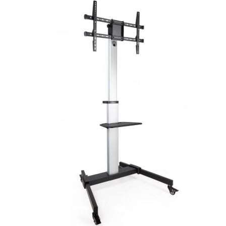Soporte de Suelo Inclinable/ Ajustable con Ruedas TooQ FS1886M-B para TV de 37-86"/ hasta 50kg_0