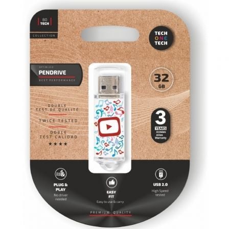 Pendrive 32GB Tech One Tech Video Dream USB 2.0_0