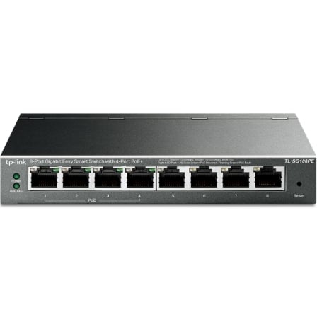 Switch TP-Link TL-SG108PE 8 Puertos/ RJ-45 10/100/1000/ PoE_0