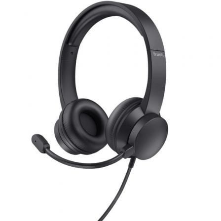 Auriculares Trust HS-150 / Com Microfone / Jack 3.5 / Preto