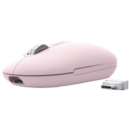 Ratón Inalámbrico Trust Seron 26206/ Batería recargable/ Hasta 3200 DPI/ Rosa_0
