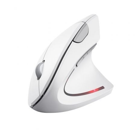 Ratão Ergonómico Inalâmbrico Trust / Hasta 1600 DPI / Branco / TRUST25132