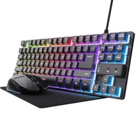 Pack Gaming Trust Gaming GXT 794/ Teclado RGB + Ratón RGB + Alfombrilla_1