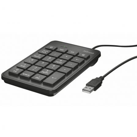 Teclado Numérico Trust Xalas / Preto / TRU-TEC_22221