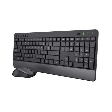 Teclado e Ratón Inalâmbricos TRUST Trezo / Preto / TRU-TEC_SET_TREZO
