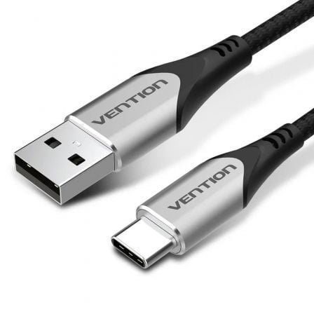 Cabo USB 2.0 Tipo-C Vention / Gris / 60W / 480Mbps / 50cm / CODHD