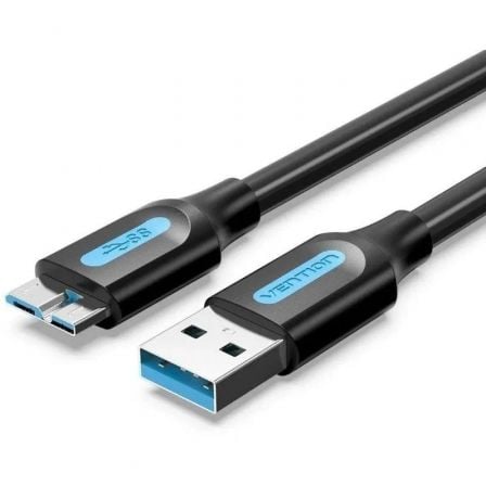 Cabo USB 3.0 Vention / Macho - MicroUSB Macho / 10W / 5Gbps / 2m / Preto / VEN-CAB_COPBH