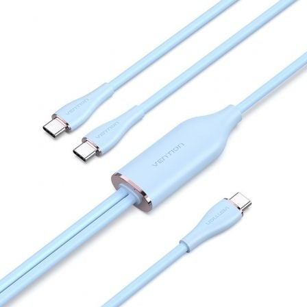 Cabo USB Tipo-C Vention / Azul / 2 x USB Tipo-C Macho / 1.5m / 100W / 480Mbps / VEN-CAB_CTMSG