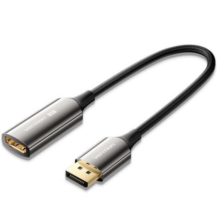 Cable Conversor Vention HFNBC/ DisplayPort Macho - HDMI Hembra/ 25cm/ Negro_0