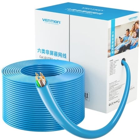 Bobina de Cable RJ45 UTP Vention IHBL305 Cat.6/ 305m/ Azul_0