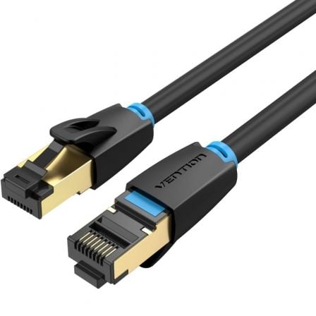 Cabo de Rede RJ45 Vention IKABG Cat.8 1.5m / Preto / VEN-CAB_IKABG