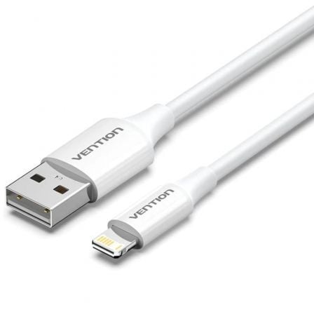 Cable USB 2.0 Lightning Vention LAIWF/ USB Macho - Lightning Macho/ 480Mbps/ 1m/ Blanco_0