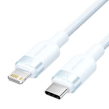 Cable USB Tipo-C Lightning Vention LALSH/ USB Tipo-C Macho - Lightning Macho/ 27W/ 480Mbps/ 2m/ Azul_0
