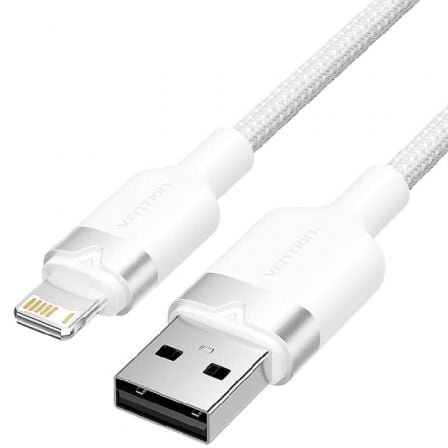 Cable USB Lightning Vention LANWH/ USB Macho - Lightning Macho/ 480Mbps/ 2m/ Blanco_0