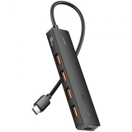 Hub USB Tipo-C 3.2 Vention CKCBB/ 4xUSB/ 1xUSB Tipo-C PD_0