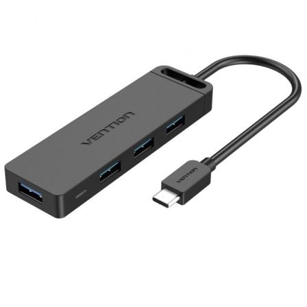 Hub USB Tipo-C Vention / 4xUSB / 1xMicroUSB PD / 15cm
