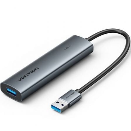 Hub USB 3.0 Vention TGXHB/ 1xUSB Tipo-C/ 3xUSB/ 1xUSB Tipo-C PD/ Gris_0