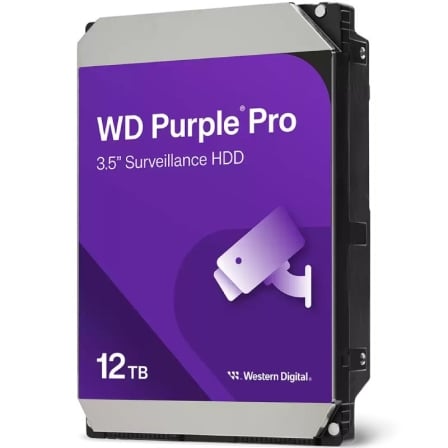 Disco Duro Western Digital WD Purple Pro Smart Video Surveillance 12TB/ 3.5"/ SATA III/ 512MB_0