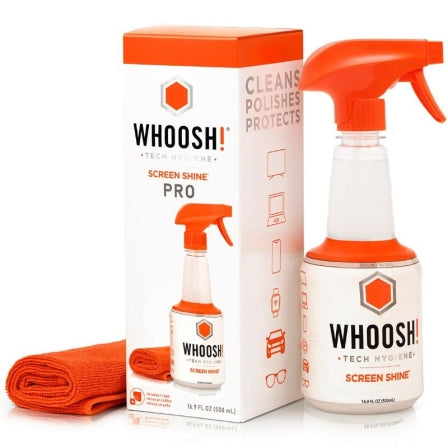 Kit Limpiador de Pantallas Whoosh WSH005/ Spray 500ml + Paño Microfibra_0