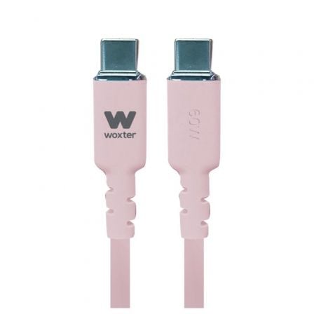 Cabo USB 2.0 Tipo-C Woxter / Rosa / PE26-187 / 1.2m / 60W